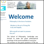 Screen shot of the School of Philosophy, Cambridge website.