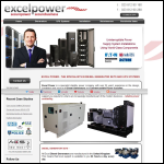 Screen shot of the Excel Power Ltd website.