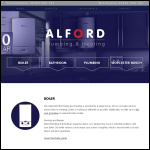 Screen shot of the Alford Guaranteed Plumbing & Heating Ltd website.