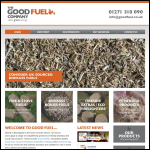 Screen shot of the The Good Fuel Company website.