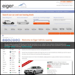 Screen shot of the Eiger Vehicle Leasing (Network) website.
