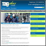 Screen shot of the Tag Plus Ltd website.