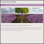 Screen shot of the Turning Point Counselling website.