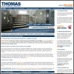 Screen shot of the Thomas Door & Window Controls Ltd website.