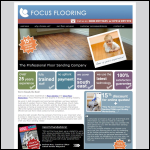 Screen shot of the Focus Floor Sanding website.