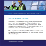 Screen shot of the Independent Asbestos Services Ltd website.