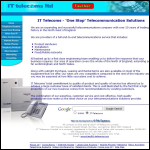 Screen shot of the It Telecoms Ltd website.