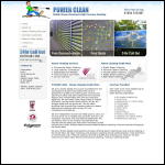 Screen shot of the Powerclean Steam Cleaning website.