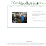 Screen shot of the Thorley Engineering Ltd website.