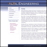 Screen shot of the Albil Engineering website.