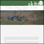 Screen shot of the Akita Land Management & Fencing website.