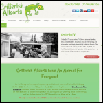 Screen shot of the Critterish Allsorts website.