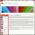 Screen shot of the John Wright Plastics Ltd website.