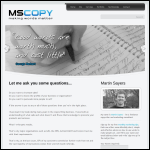 Screen shot of the Mscopy website.