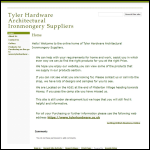 Screen shot of the Tyler Hardware website.