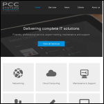 Screen shot of the Pcc Systems (UK) Ltd website.