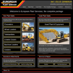 Screen shot of the European Plant Services website.