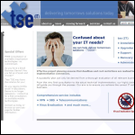 Screen shot of the Tse (It) Services Ltd website.