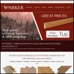 Screen shot of the Tw Parker Ltd website.