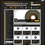 Screen shot of the Abrasives & Polishing Solutions Ltd website.