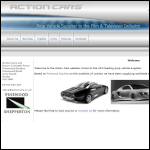 Screen shot of the Action Cars Ltd website.