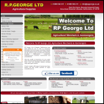 Screen shot of the R P George Ltd website.