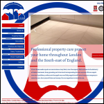 Screen shot of the Property Care Services Ltd website.