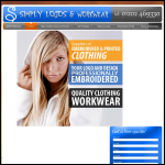 Screen shot of the Simply Logos & Workwear website.