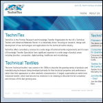 Screen shot of the TechniTex Faraday Partnership website.