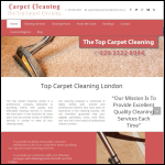 Screen shot of the The Top Carpet Cleaning website.