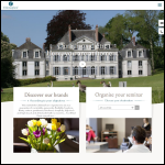 Screen shot of the Châteauform' website.