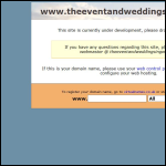 Screen shot of the The Event And Wedding Singer website.