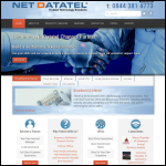 Screen shot of the NetDatatel website.