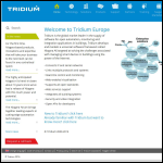 Screen shot of the Tridium Europe Ltd website.