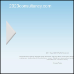 Screen shot of the 2020 Consultancy website.