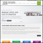 Screen shot of the Your Print Specialists Ltd website.