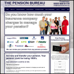 Screen shot of the The Pension Bureau website.