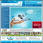 Screen shot of the The Osprey Legal Cloud website.