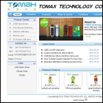 Screen shot of the Tomax Technology Co.,limited website.