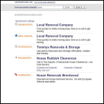 Screen shot of the Smart Removals Ltd website.