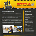 Screen shot of the Training UK website.