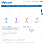 Screen shot of the Tangent International Group plc website.