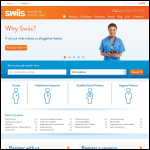 Screen shot of the Swiss Recruitment Agency website.