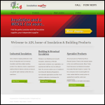 Screen shot of the Ais Insulation Supplies Ltd website.