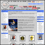 Screen shot of the Camarc Welding Equipment website.