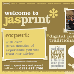 Screen shot of the Jasprint Ltd website.