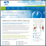 Screen shot of the Swift Office Cleaning Services website.