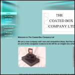 Screen shot of the The Coated Box Co Ltd website.