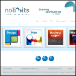 Screen shot of the Nolimits Creative Services website.