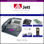 Screen shot of the Jett Communications Ltd website.